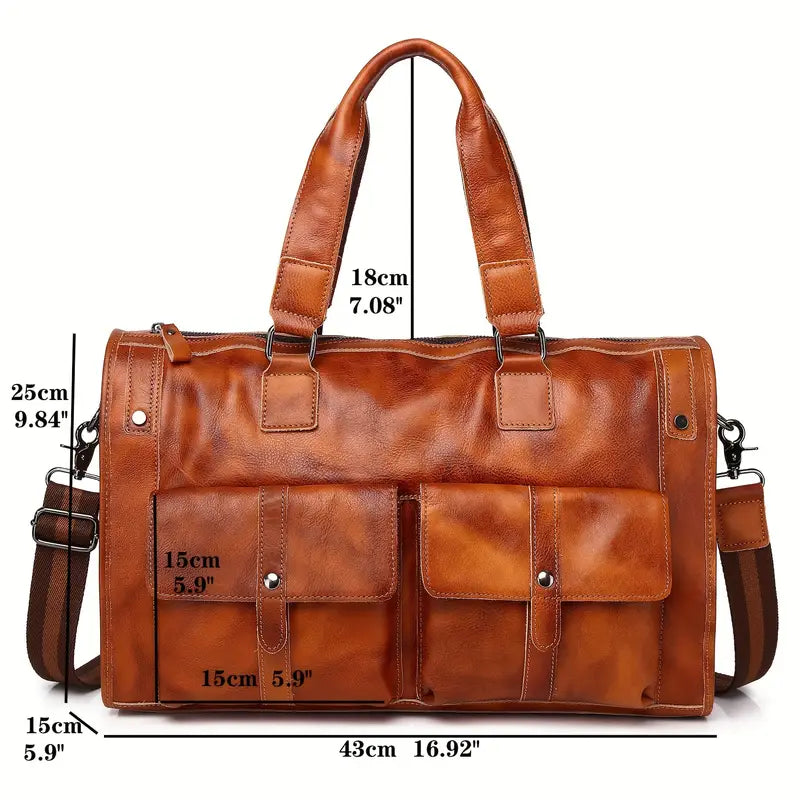 Large Leather Men's Luggage Bag | Camden