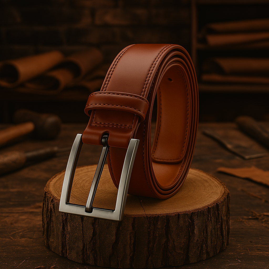 James leather belt classic strong brown