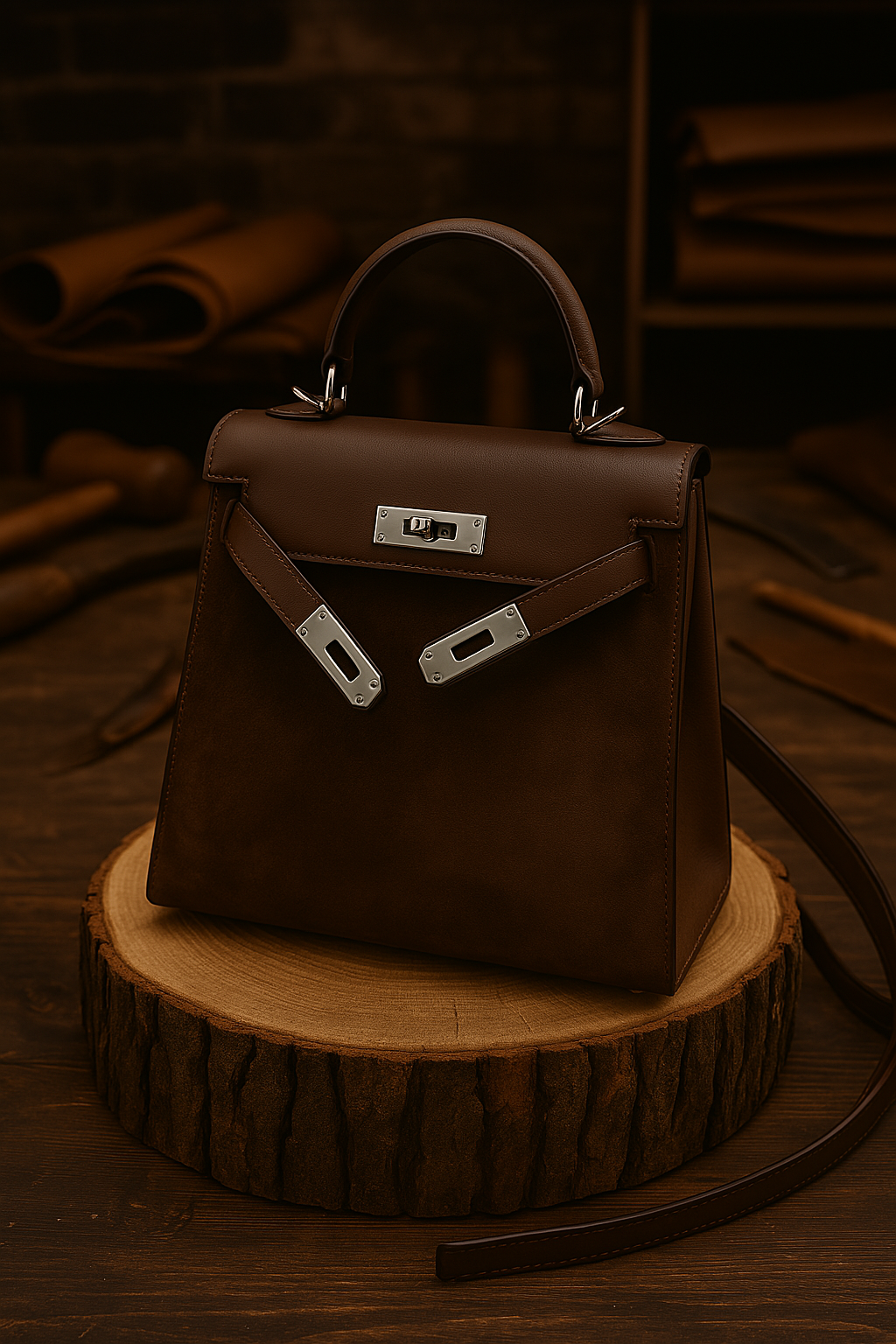 Ruth Elegant Modern Leather Handbag