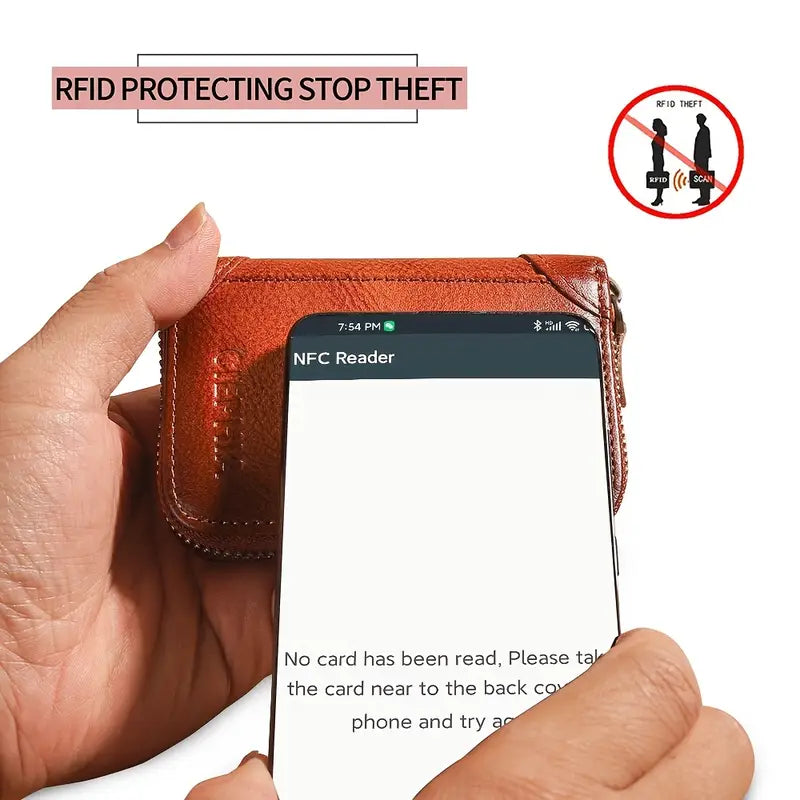 Leather RFID Blocking Wallets For Men | HUDSON