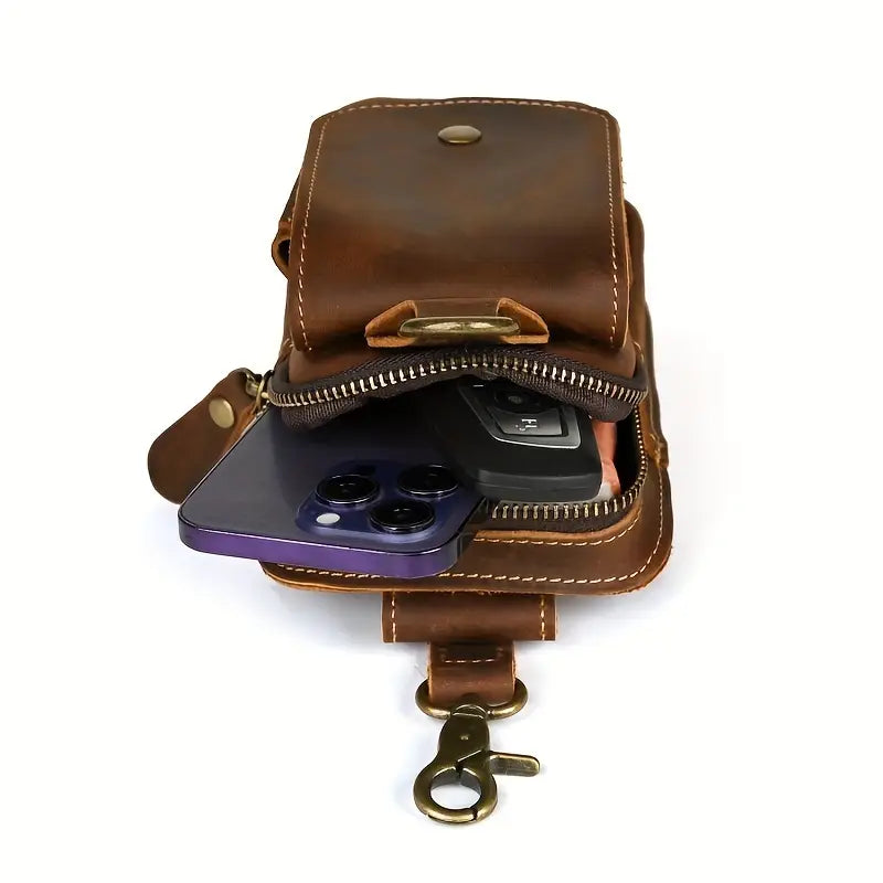 Vintage Leather Waist Pack | AUSTIN