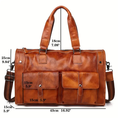 Large Leather Men's Luggage Bag | Camden