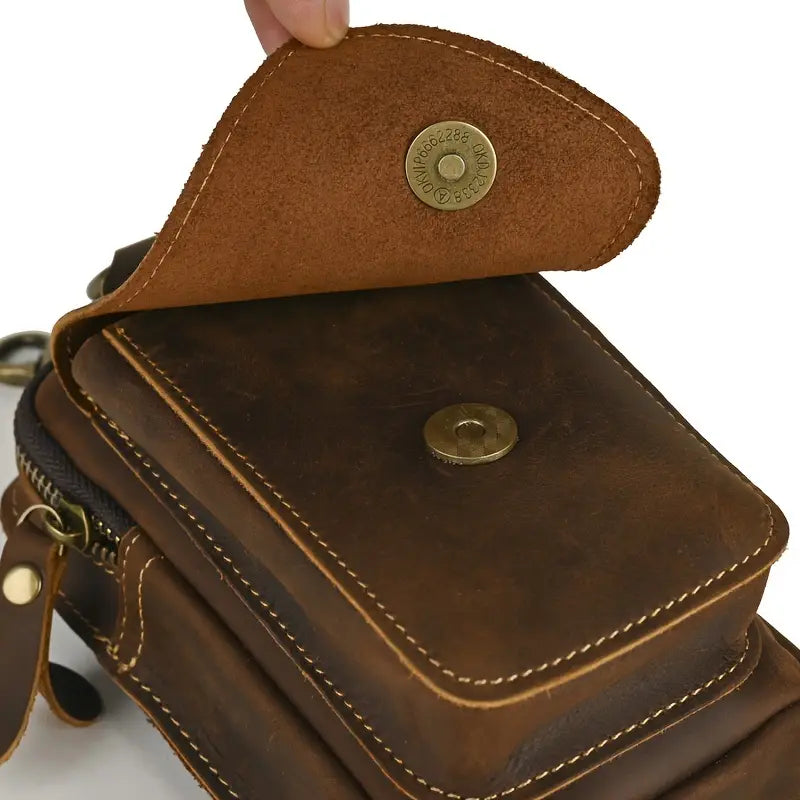 Vintage Leather Waist Pack | AUSTIN