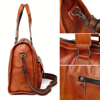 Large Leather Men's Luggage Bag | Camden