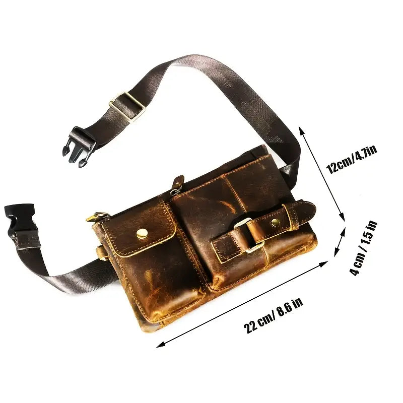 Vintage Leather Waist Bag | BROOKLYN