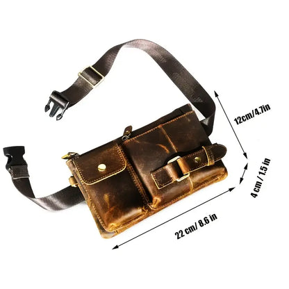 Vintage Leather Waist Bag | BROOKLYN