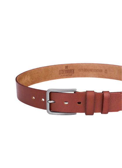 Set of 2 high-quality cowhide leather belts – black and brown – genuine leather & extremely durable – stylish leather belts for men