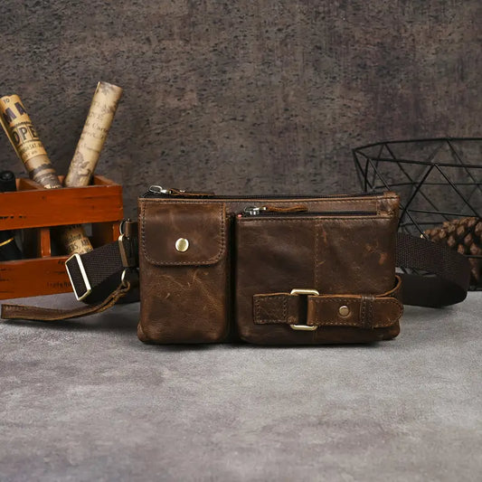 Vintage Leather Waist Bag | BROOKLYN