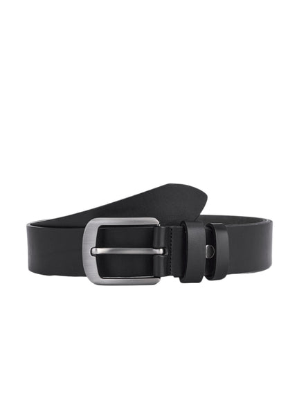 2 Pieces Luxury Genuine Leather Belts - Elegant Black & Dark Brown - Full Leather for Durability and Comfort - Men's Leather Belts