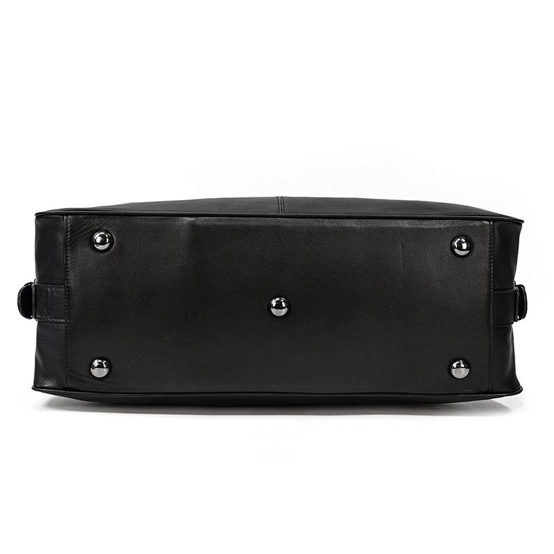 Black Leather Travel Bag | AALBORG