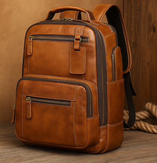 Vintage Leather Backpack for Men | SEATTLE