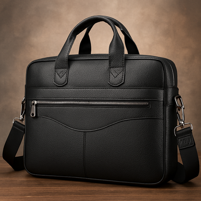 Leather Briefcase Crossbody Bag  | CHICAGO