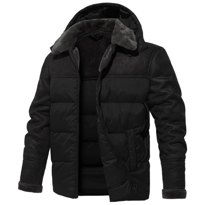 Puffer Cruiser - Luxurious Leather Jacket in Puffer Coat Style