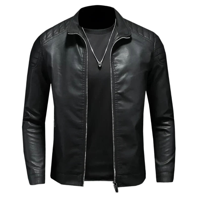 Timeless Men's Premium Leather Trail Jacket for Classic Style and Comfort