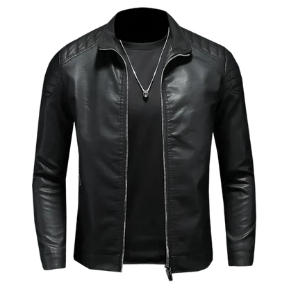 Timeless Men's Premium Leather Trail Jacket for Classic Style and Comfort