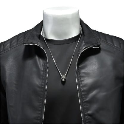 Timeless Men's Premium Leather Trail Jacket for Classic Style and Comfort