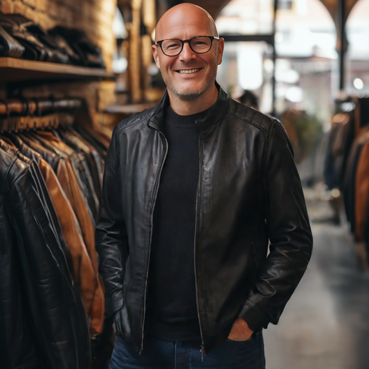 Timeless Men's Premium Leather Trail Jacket for Classic Style and Comfort