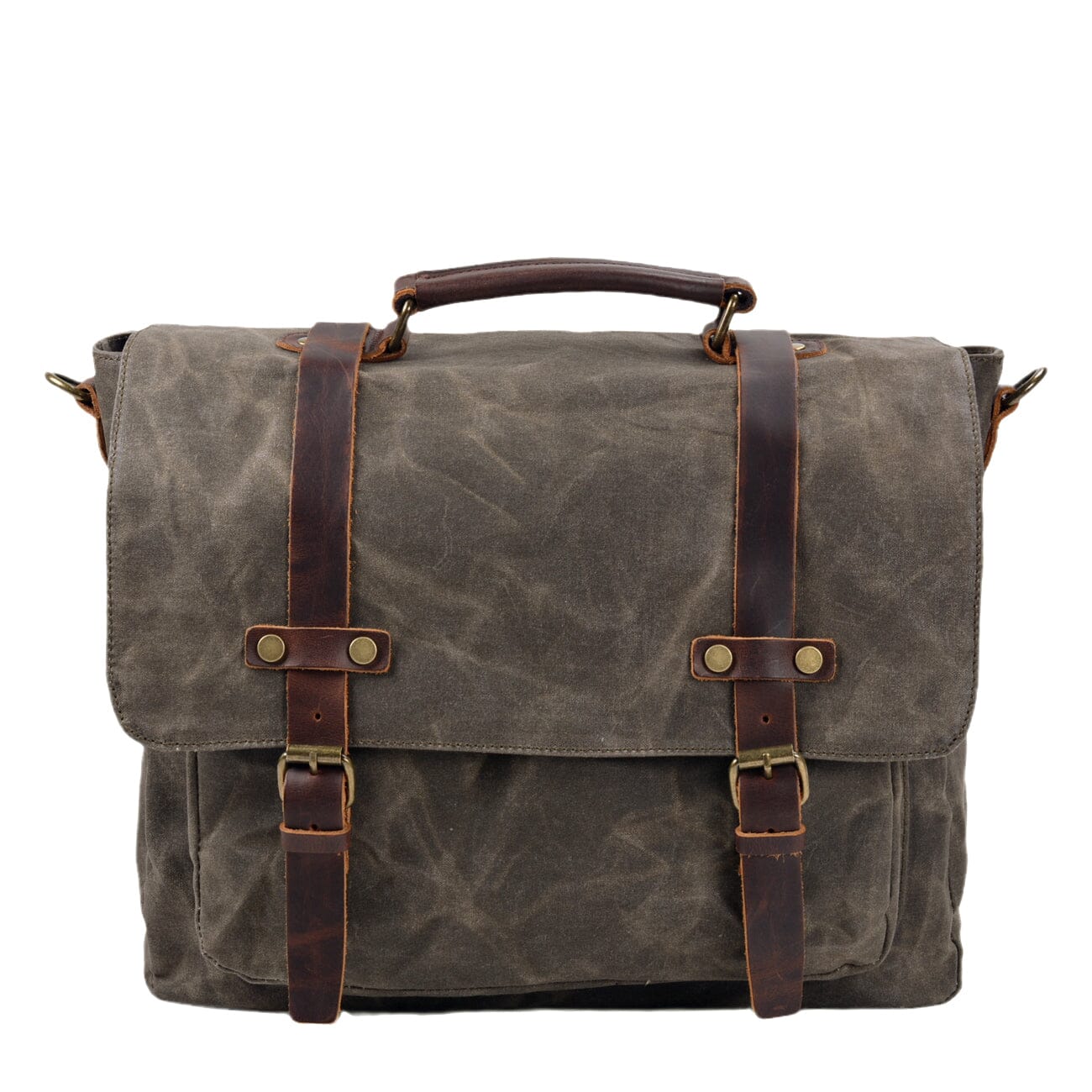 Canvas and Leather Messenger Bag | VANCOUVER