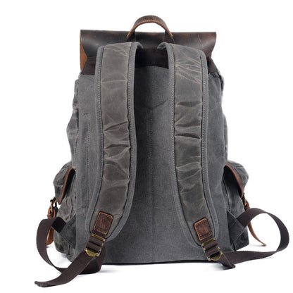 Canvas Leather Backpack | ROME