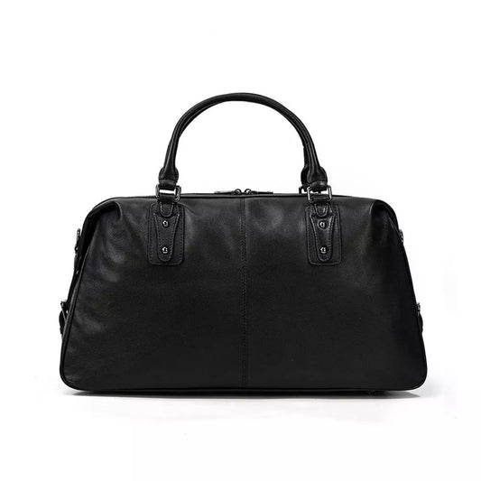 Black Leather Travel Bag | AALBORG