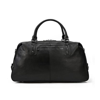 Black Leather Holdall | AALBORG