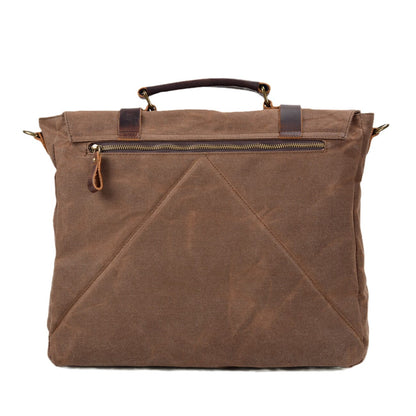 Canvas and Leather Messenger Bag | VANCOUVER