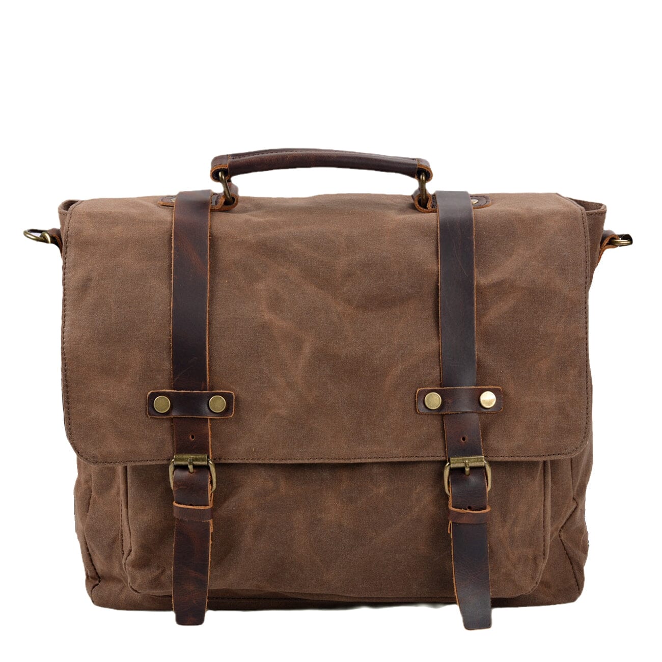 Canvas and Leather Messenger Bag | VANCOUVER