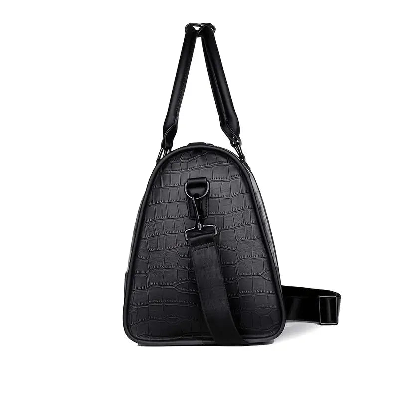 Premium Leather Weekender Duffle Bag | HUSTON