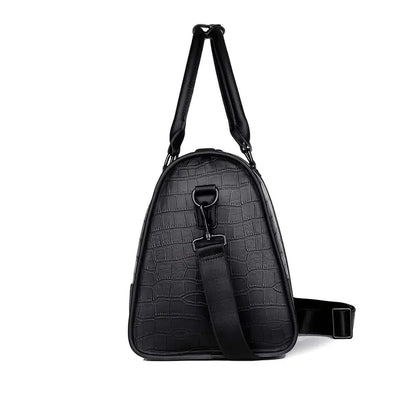 Premium Leather Weekender Duffle Bag | HUSTON