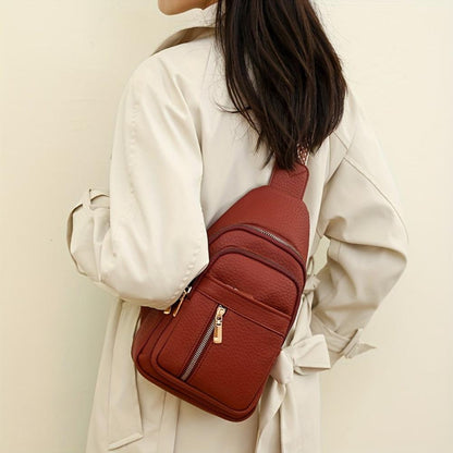Rustic Hazel Vintage Chest Crossbody Bag for Style-Conscious Adventurers