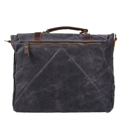 Canvas and Leather Messenger Bag | VANCOUVER