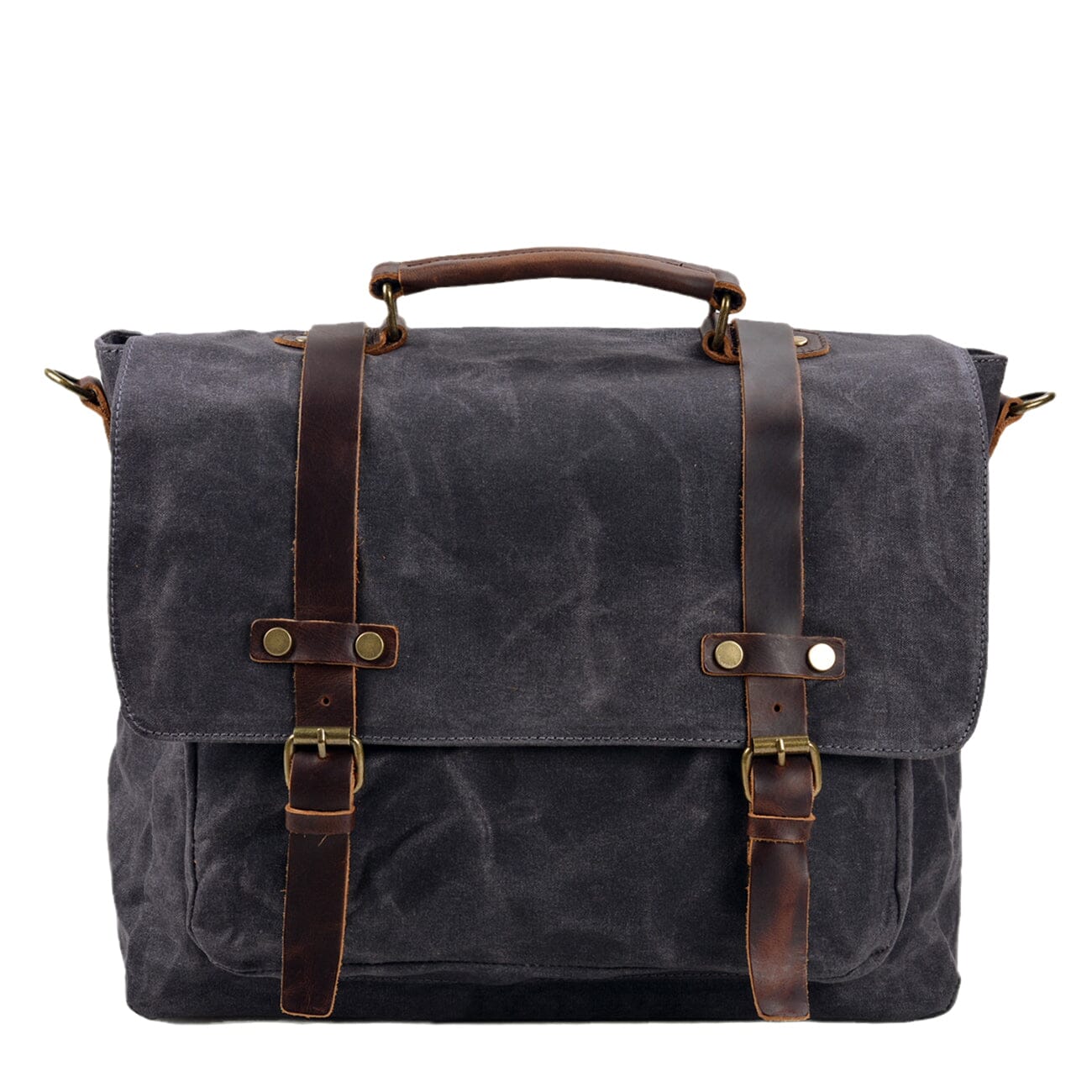Canvas and Leather Messenger Bag | VANCOUVER