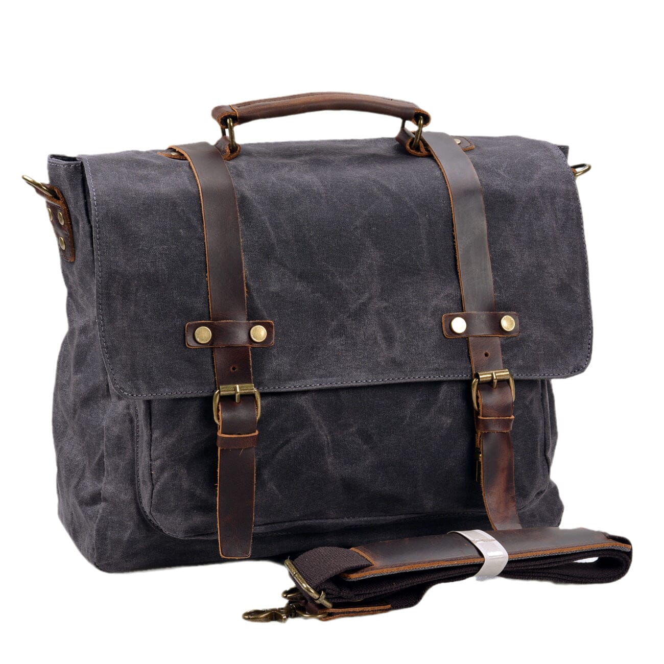 Canvas and Leather Messenger Bag | VANCOUVER