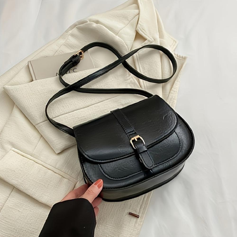 Evelyn Elegant Saddle Crossbody Bag
