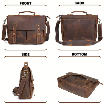 Retro Brown Messenger Bag | DENVER