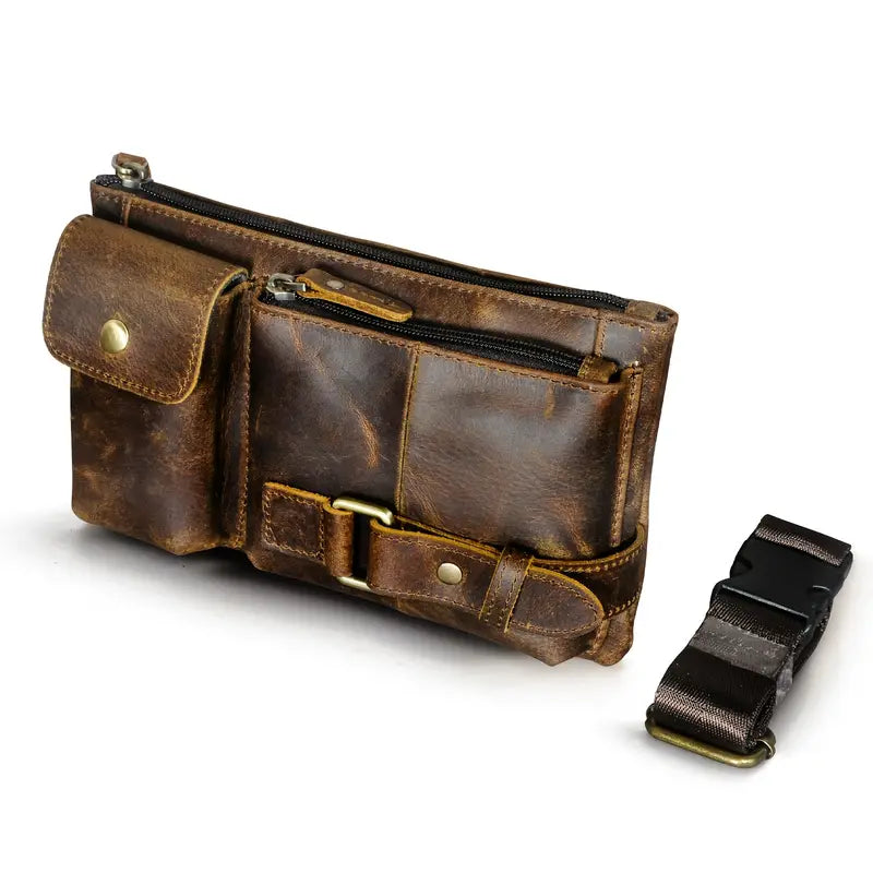 Vintage Leather Waist Bag | BROOKLYN