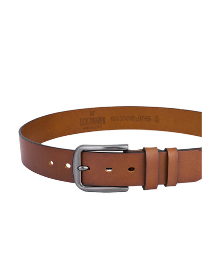 2 Pieces Luxury Full-Grain Leather Belts – Black & Cognac – Genuine Leather & Sustainable – Premium Men's Belts for Every Style