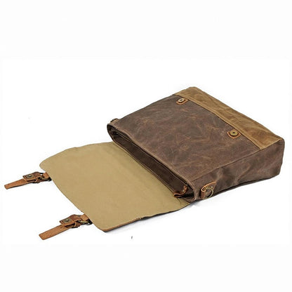 Wachs-Canvas Messenger Bag | MOKALO