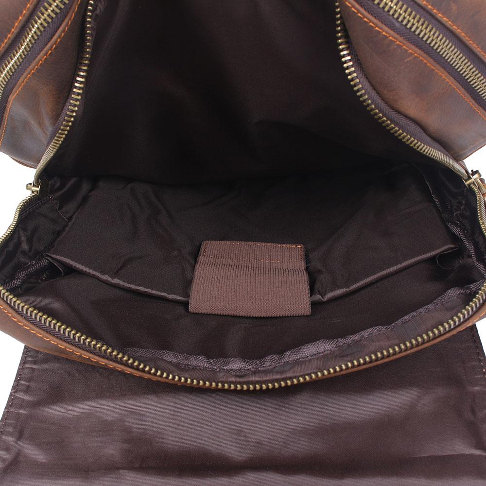 Brown Leather Backpack | BOSTON