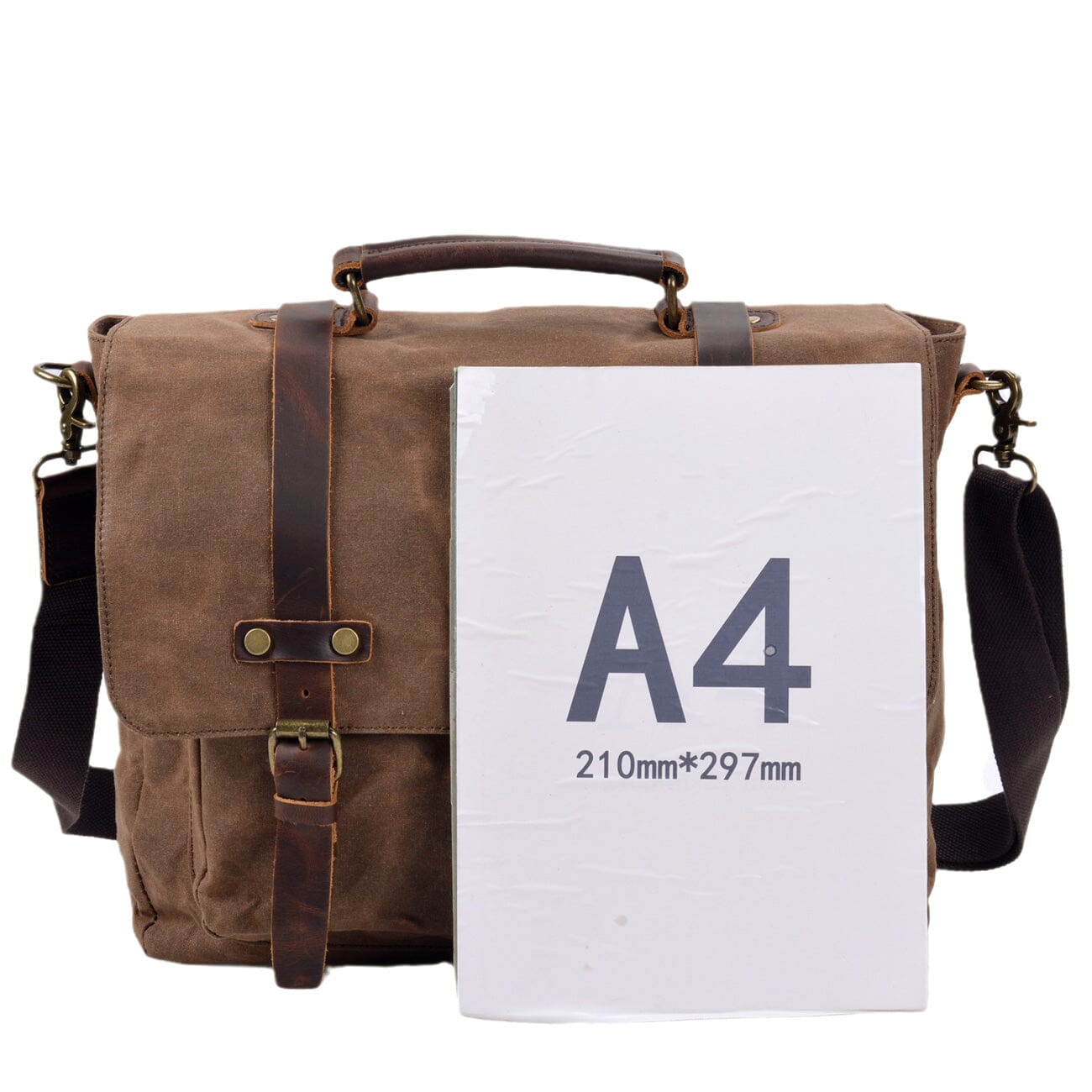 Canvas and Leather Messenger Bag | VANCOUVER